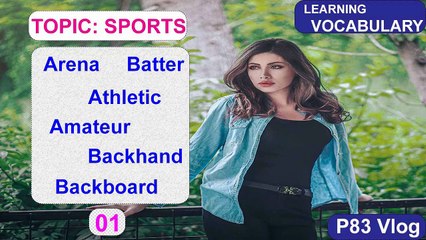 Learning English Vocabulary| Topic about Sports| 01