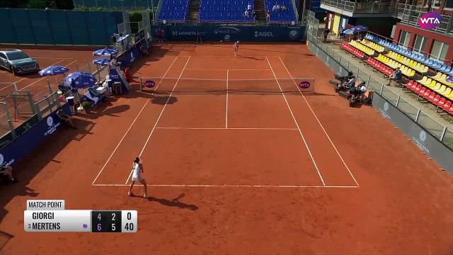 Elise Mertens batte Camila Giorgi - WTA Praga 2020 - Secondo Turno - Match Point - Credit: @WTA
