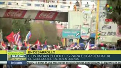Siguen los bloqueos en Bolivia para exigir la renuncia de Jeanine Áñez
