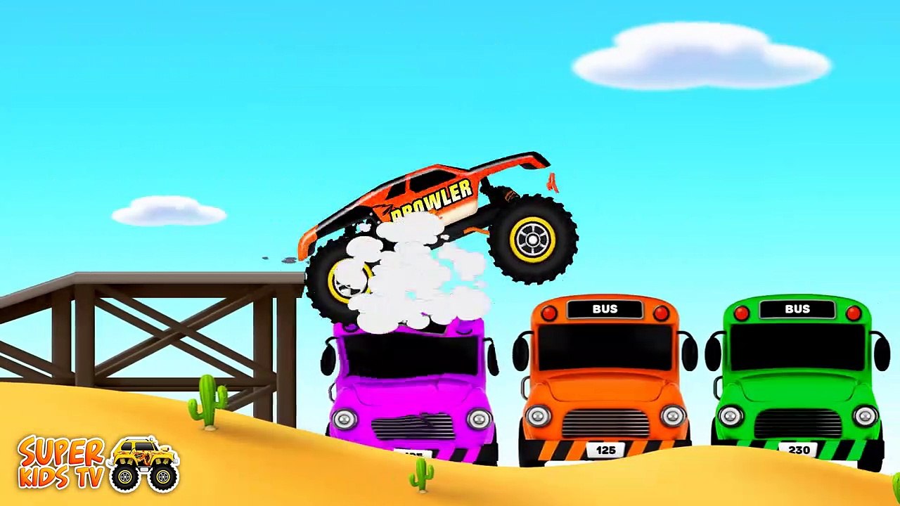 Monster Trucks For Children Car Wash for Kids Super Kids TV video