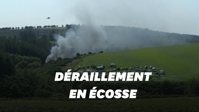 Un train déraille en Écosse et fait au moins trois victimes