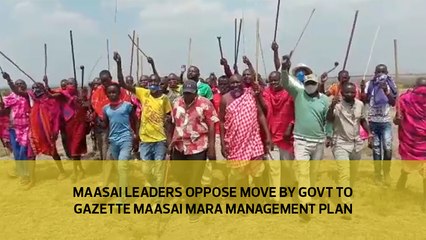 Maasai leaders oppose move by govt to gazette Maasai Mara management plan