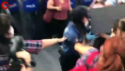 Ankara'da İstanbul Sözleşmesi açıklamasında çok sayıda kadın gözaltına alındı