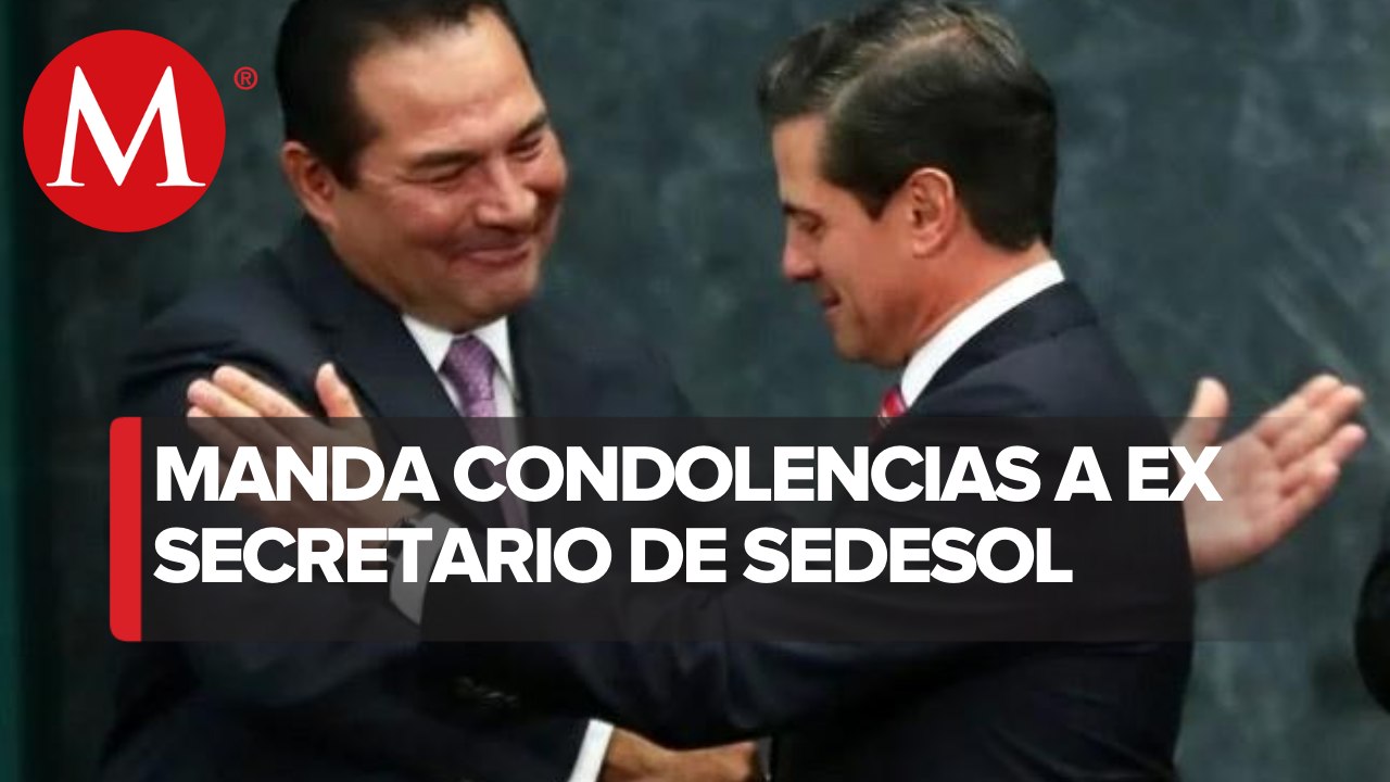 EPN manda corona floral por el deceso de Luis Miranda