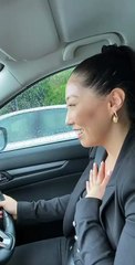 Le cauchemar de toute conductrice : avoir une énorme araignée sur le tableau de bord