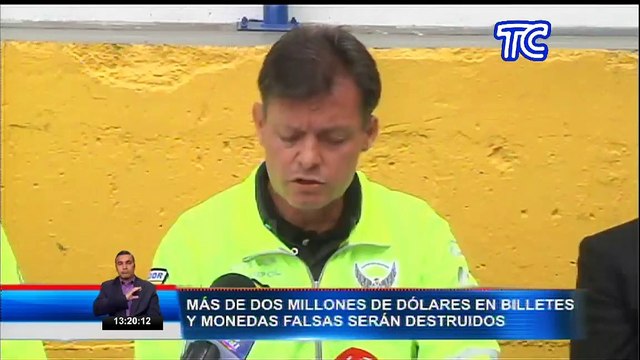 Más de dos millones de dólares en billetes y monedas falsas serán destruidos