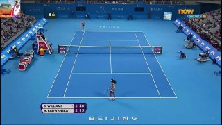 Serena Williams vs Agnieszka Radwanska 2013 Beijing Semifinal Highlights