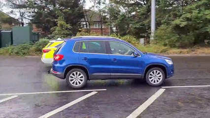 Hertfordshire streets overrun with water as UK blasted by storms