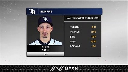 Gameday Live: Red Sox Look To Bounce Back Against 2018 Cy Young Winner Blake Snell, Rays