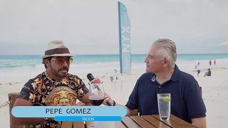 Pepe Gómez con Ernesto Amador