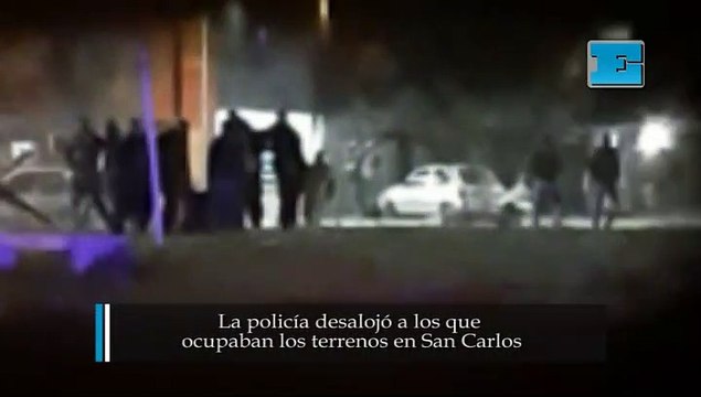 La policía desalojó a los que ocupaban los terrenos en San Carlos