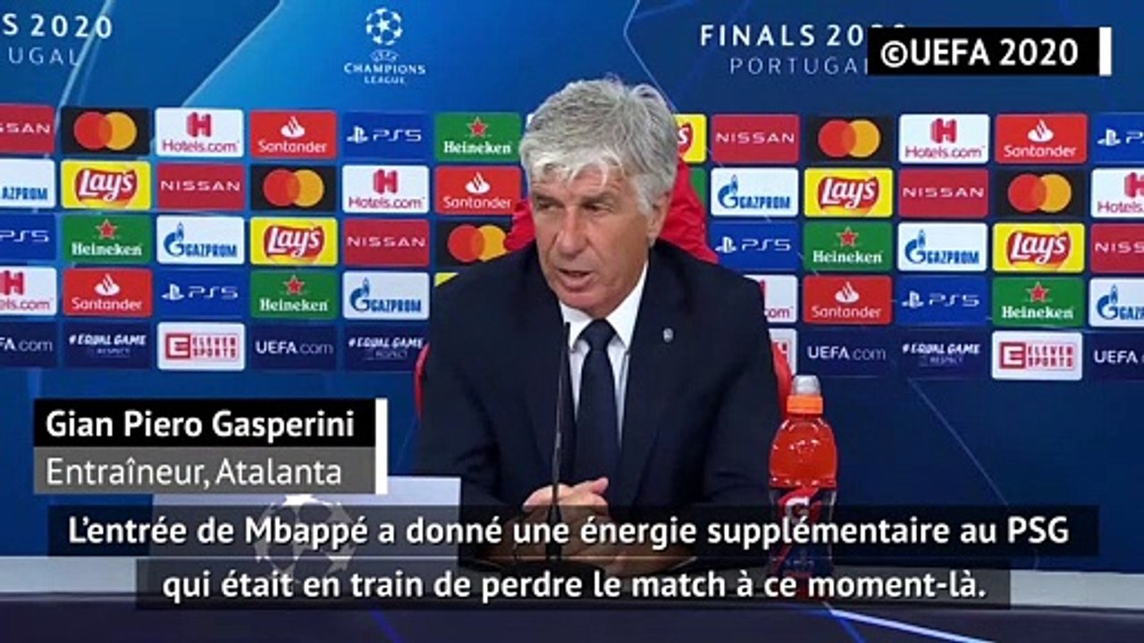 Gian Piero Gasperini : "l'entrée de Mbappé a tout changé"