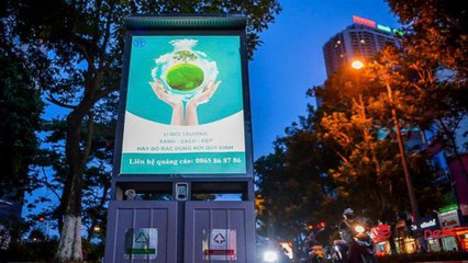 Chuyện những thùng rác phát sáng về đêm | VTC