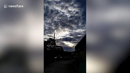 Beautiful covering of cotton-like clouds impress neighbours in the Philippines