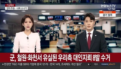 군, 철원·화천서 유실된 우리측 대인지뢰 8발 수거