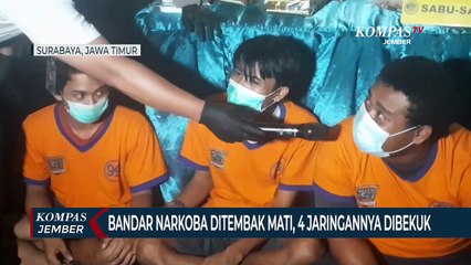 Bandar Narkoba Ditembak Mati, 4 Anggota Jaringannya Dibekuk