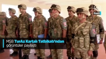 MSB TurAz Kartalı Tatbikatı'ndan görüntüler paylaştı