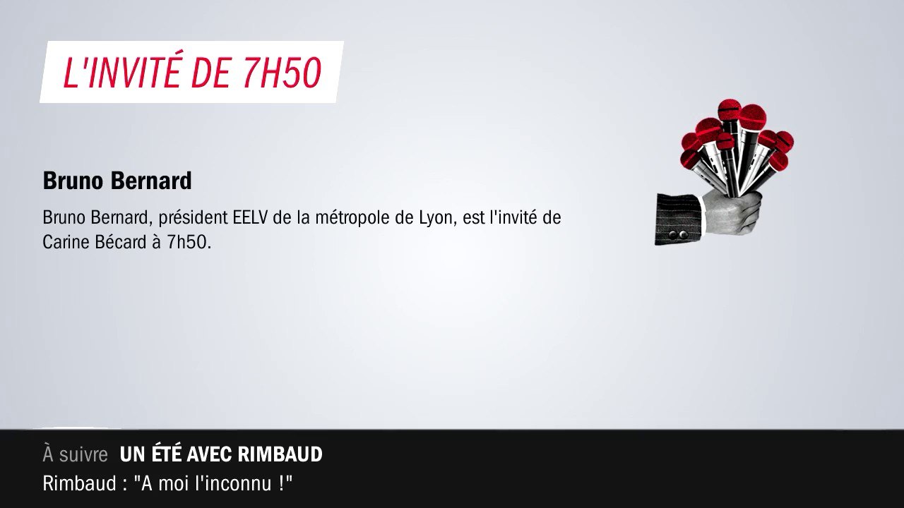 Bruno Bernard, président EELV de la métropole de Lyon : "Pour moi, l'urgence, c'est de rappeler qu'il faut respecter les gestes barrières. Il y a encore une partie de la population qui se fait la bise pour se dire bonjour."