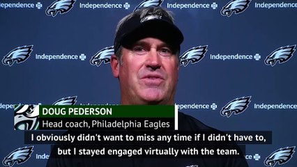 Pederson back with the Eagles after coronavirus scare