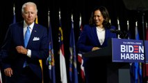 Joe Biden, Kamala Harris assail Trump in first campaign event