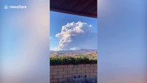 Smoke rises from Lake Hughes fire in California
