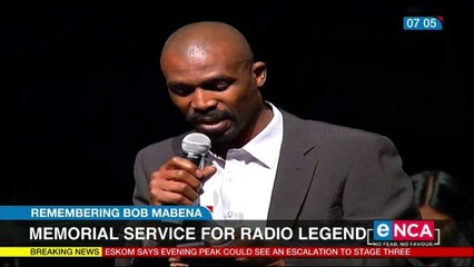 Memorial service for radio legend Bob Mabena
