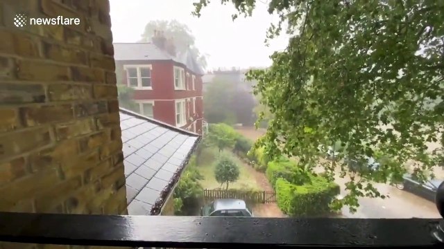Summer hail storm batters homes in south west London