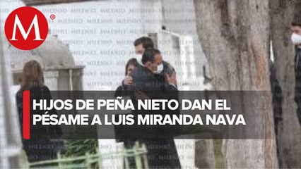 Hijos de Peña Nieto acuden a funeral de Luis Miranda Cardoso