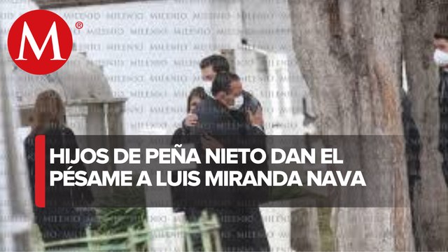 Hijos de Peña Nieto acuden a funeral de Luis Miranda Cardoso