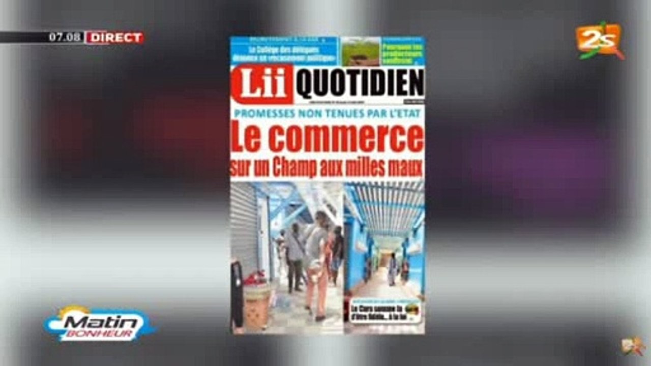 Revue de Presse 2stv (Wolof) du Jeudi 13 Août 2020