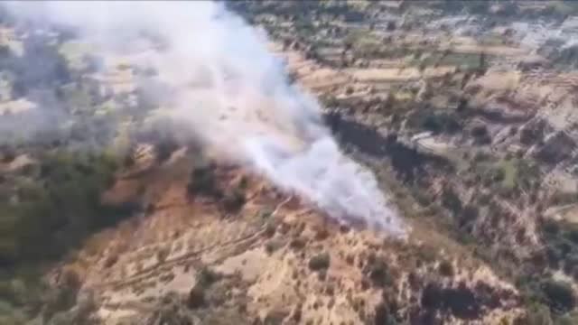 Estabilizado el incendio que se originó ayer en la Alpujarra granadina