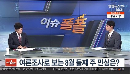 [이슈폴폴] 여론조사로 보는 8월 둘째 주 민심은?