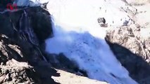 Shocking Footage Shows Massive Glacier Collapse in Swiss Alps