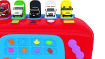 Learn Colors with Car Transport Carrier Street Vehicles Toys - Numbers & Colors Videos Collection