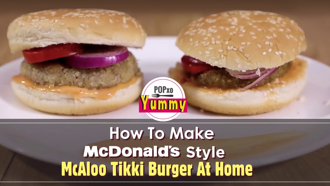 How To Make McDonald's Style McAloo Tikki Burger At Home - POPxo Yummy