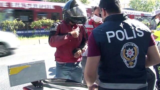 Kask takmayan, ehliyeti olmayan motosiklet sürücülerine ceza