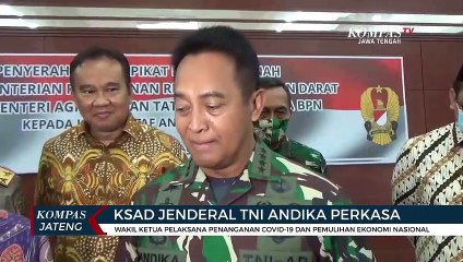 Kasus Covid-19 Jateng Tinggi, KSAD Andika Perkasa Temui Ganjar