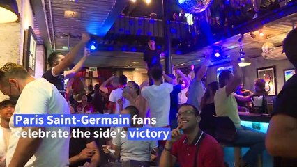 Champions League: PSG fans celebrate victory in Lisbon