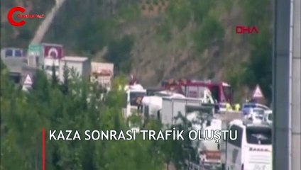 YSS Köprüsü çıkışında kaza! Trafik yoğunluğu oluştu