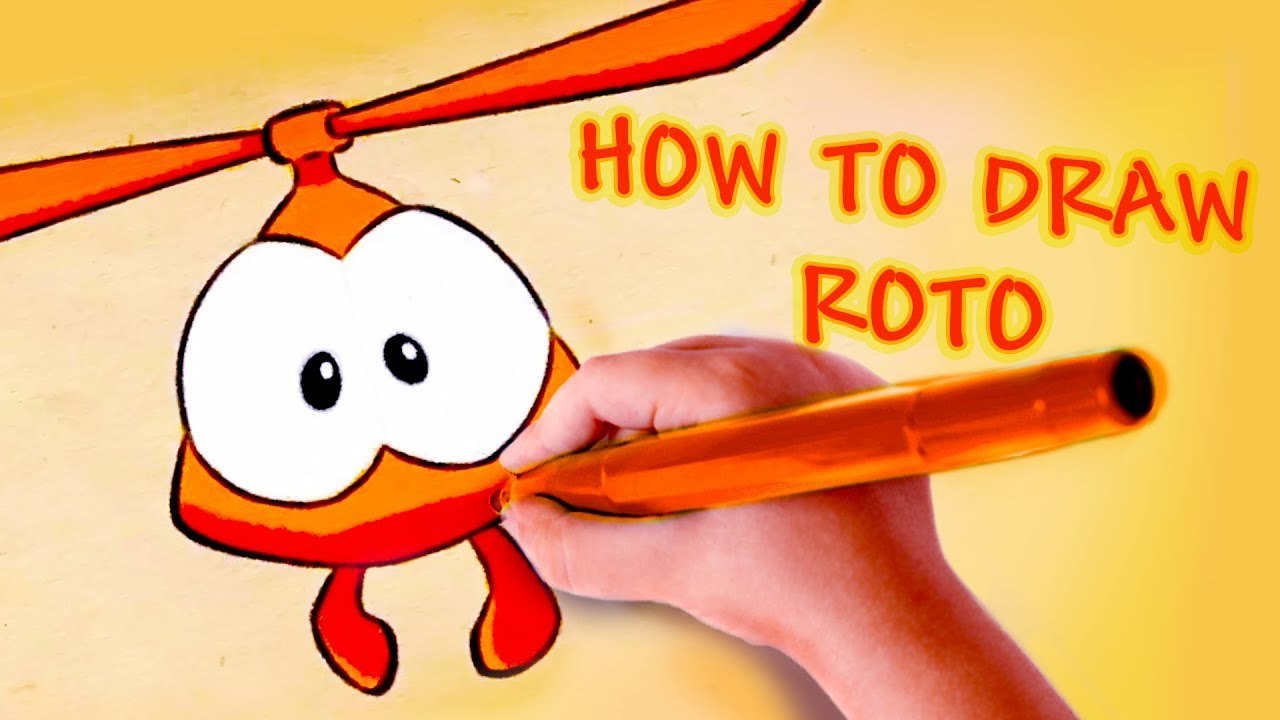 Om Nom Stories: How to Draw Roto from Cut the Rope 2 - Funny cartoons ...