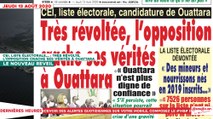 Le Titrologue du 13 Août 2020 : CEI, liste électorale,… très révoltée, l’opposition crache ses vérités à Ouattara