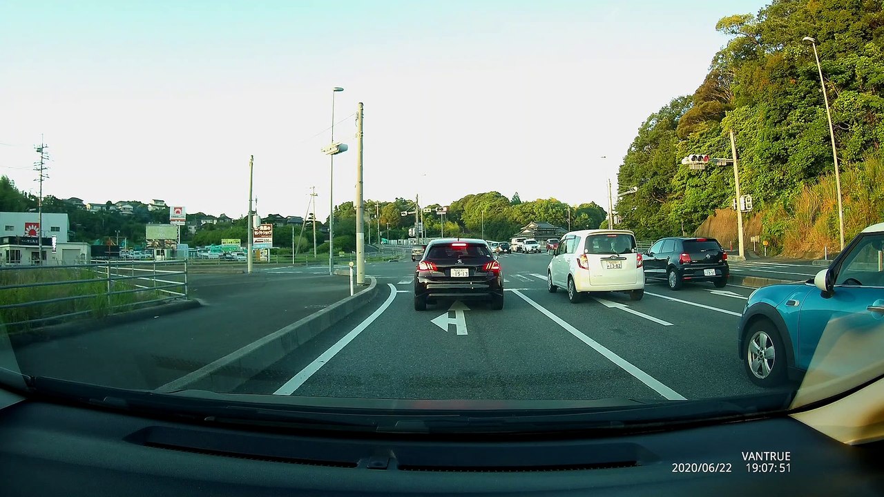 山口県宇部市道路 北琴芝-中村-中尾-川上-善和-西岐波 ドライブ 20200622_190302