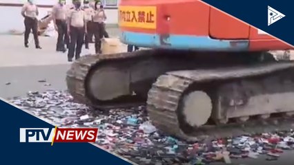 Libu-libong kontrabando na nakumpiska sa loob ng NBP, sinira