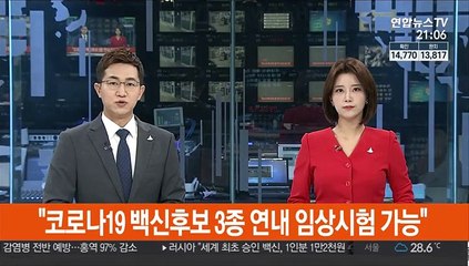 "코로나19 백신후보 3종 연내 임상시험 가능"