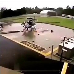 Cet homme a failli mourir à cause d'un accident d'hélicoptères