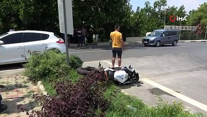 Alanya’da otomobille motosiklet çarpıştı- 1 ağır yaralı