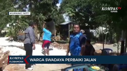 Warga Kelurahan Maulafa Swadaya Perbaiki Jalan