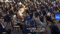 بشار اسد به دلیل افت فشار خون سخنرانی‌اش را قطع کرد