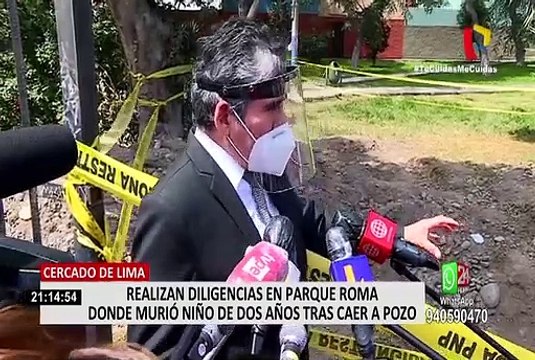 Cercado de Lima: Realizan diligencias en Parque Roma donde murió un niño tras caer a pozo