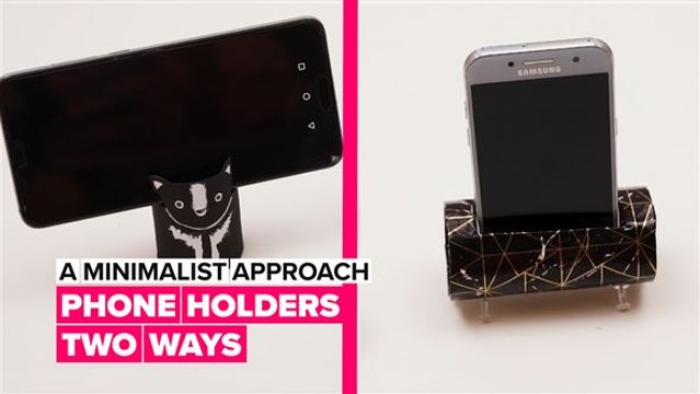 A Minimalist Approach: DIY phone holders